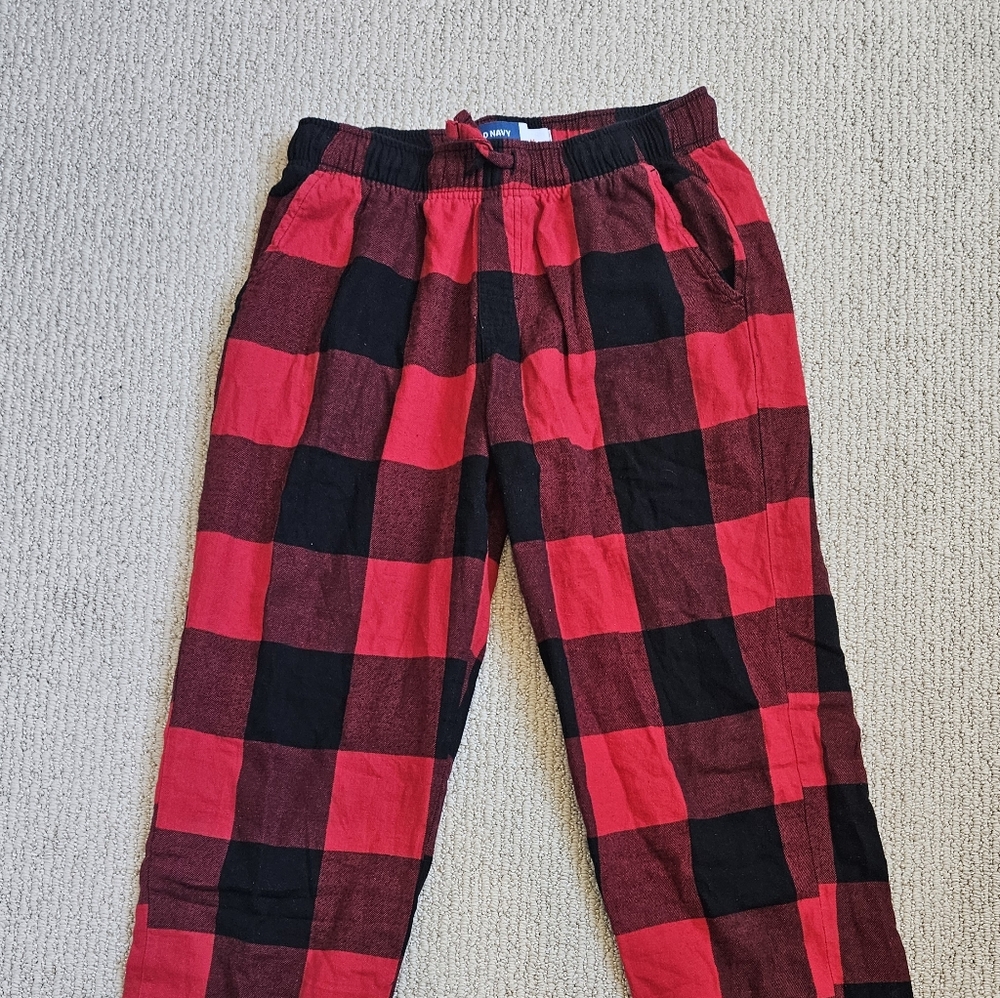 Old Navy Red and Black Men's Pajama Pants